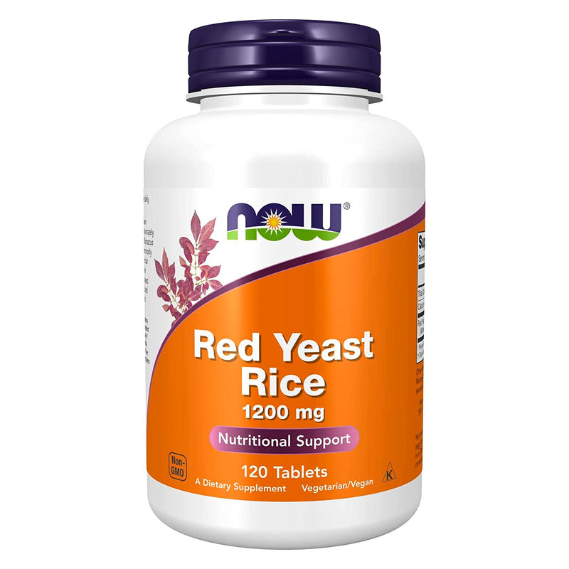 NOW Foods Red Yeast Rice 1200 mg 120 Tablets - DailyVita