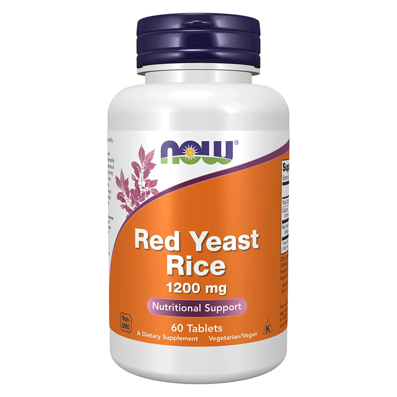 NOW Foods Red Yeast Rice 1200 mg 60 Tablets - DailyVita