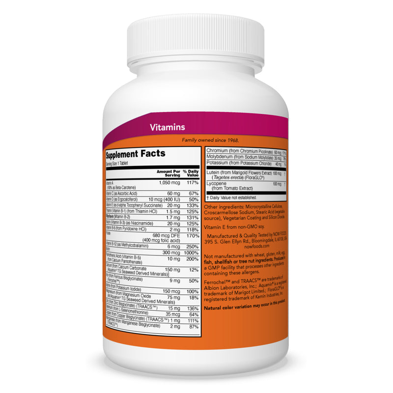 NOW Foods Daily Vits 250 Tablets - DailyVita