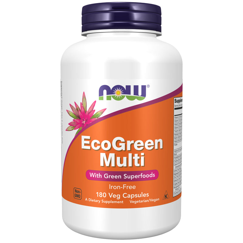 NOW Foods EcoGreen Multi Vitamin 180 Veg Capsules - DailyVita