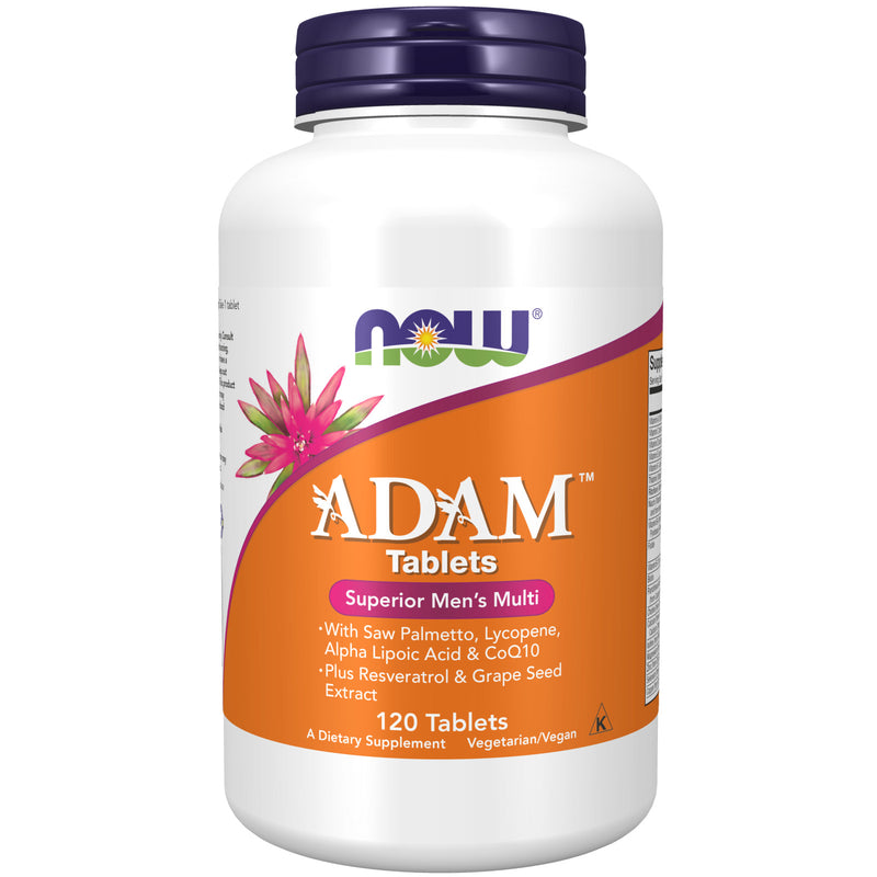NOW Foods ADAM Men's Multiple Vitamin 120 Tablets - DailyVita