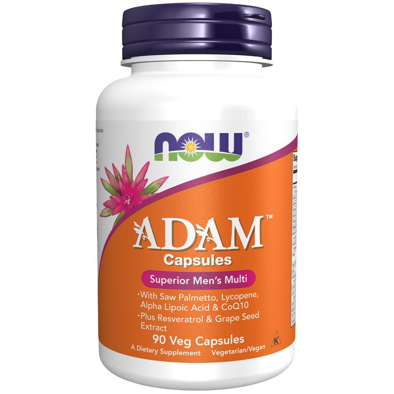NOW Foods ADAM Men's Multiple Vitamin 90 Veg Capsules - DailyVita