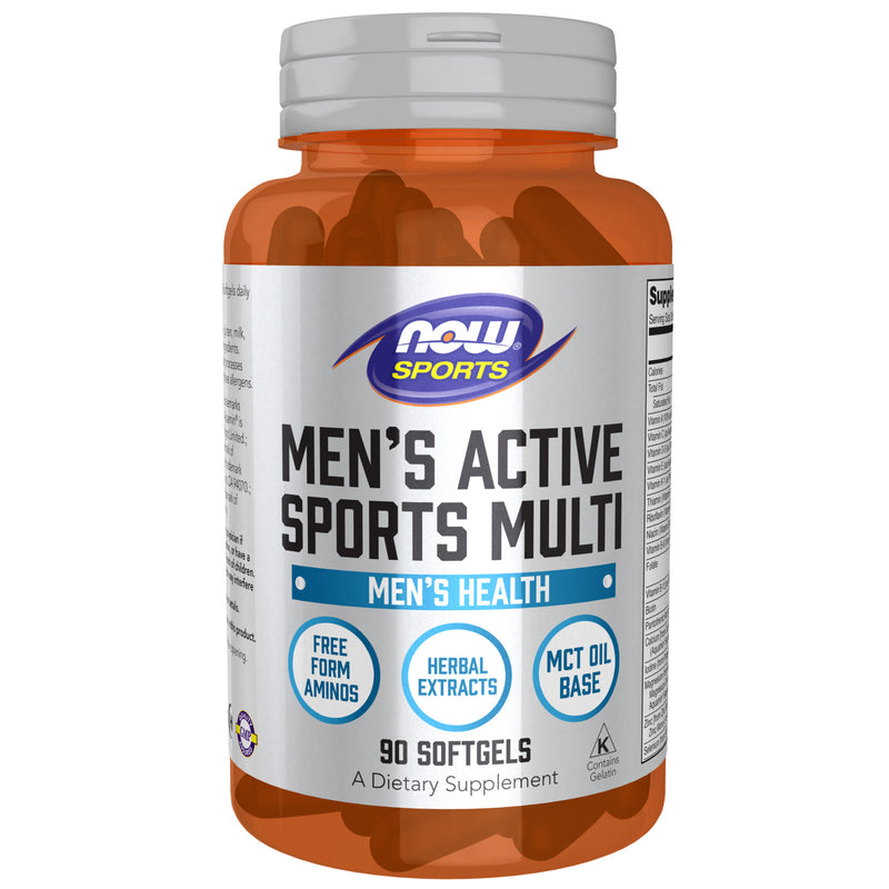 NOW Foods Men's Active Sports Multi 90 Softgels - DailyVita