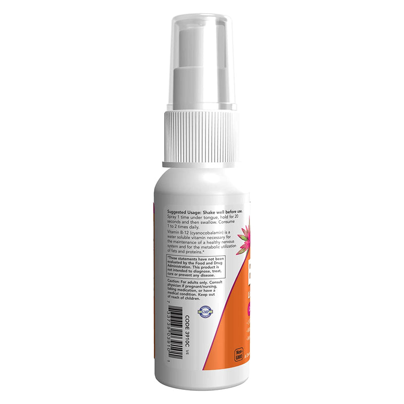 NOW Foods Vitamin B-12 Liposomal Spray 2 fl oz - DailyVita