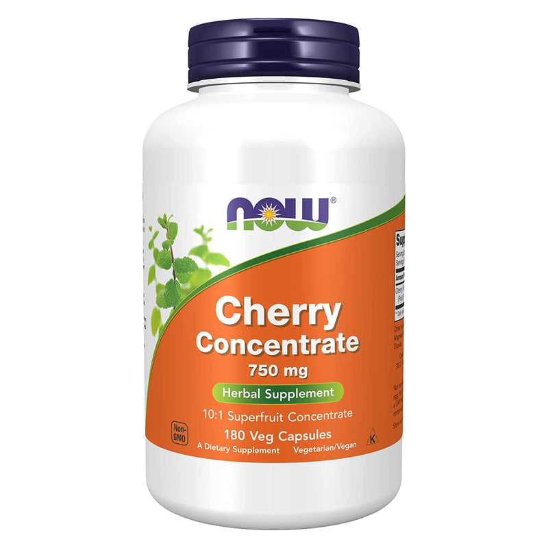 NOW Foods Cherry Concentrate 750 mg 180 Veg Capsules - DailyVita