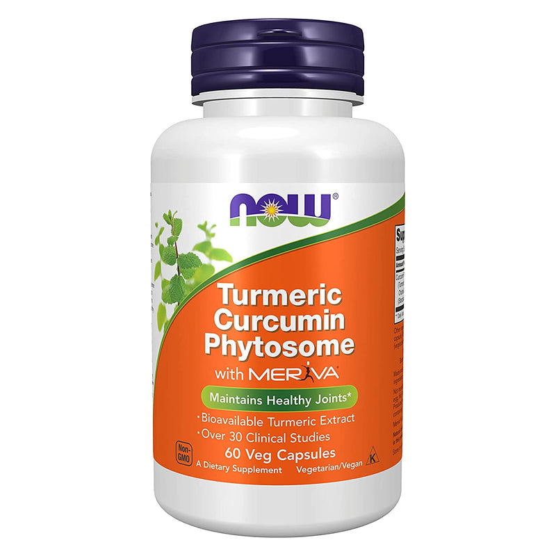 NOW Foods Turmeric Curcumin Phytosome 60 Veg Capsules - DailyVita