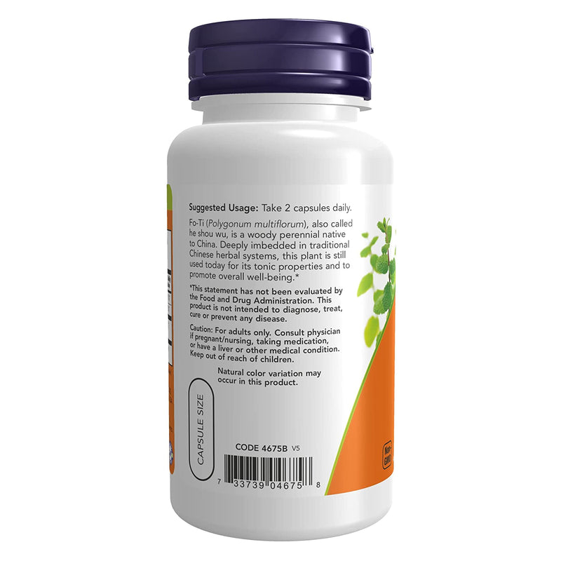 NOW Foods Fo-Ti 560 mg 100 Veg Capsules - DailyVita