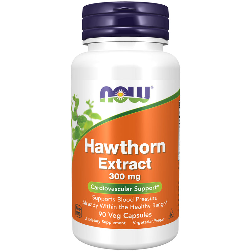 NOW Foods Hawthorn Extract 300 mg 90 Veg Capsules - DailyVita