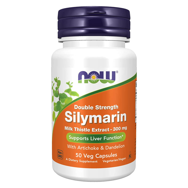NOW Foods Silymarin Double Strength 300 mg 50 Veg Capsules - DailyVita