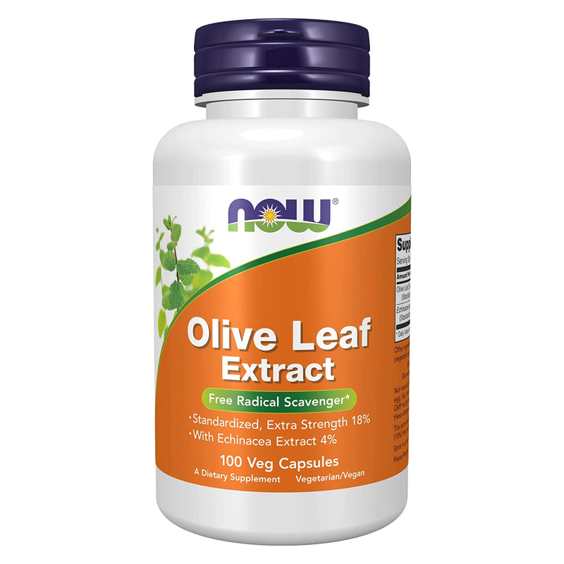 NOW Foods Olive Leaf Extract Extra Strength 100 Veg Capsules - DailyVita