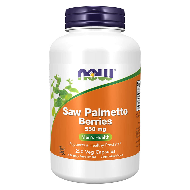 NOW Foods Saw Palmetto Berries 550 mg 250 Veg Capsules - DailyVita