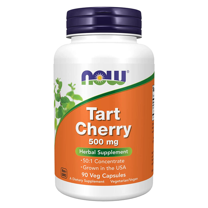 NOW Foods Tart Cherry 500 mg 90 Veg Capsules - DailyVita
