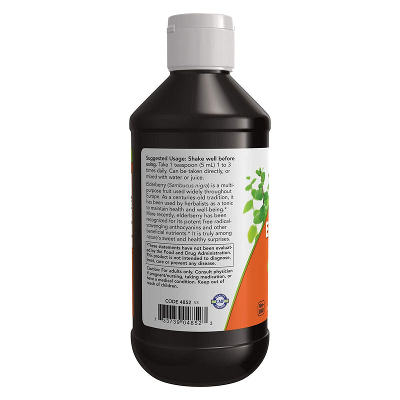 NOW Foods Elderberry Liquid 8 fl oz - DailyVita
