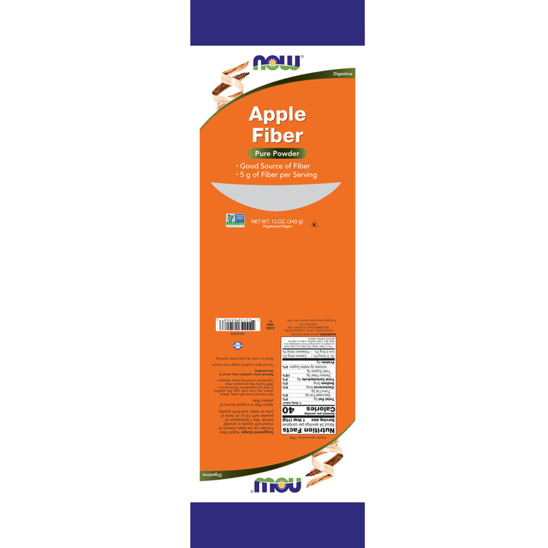 NOW Foods Apple Fiber Powder 12 oz - DailyVita