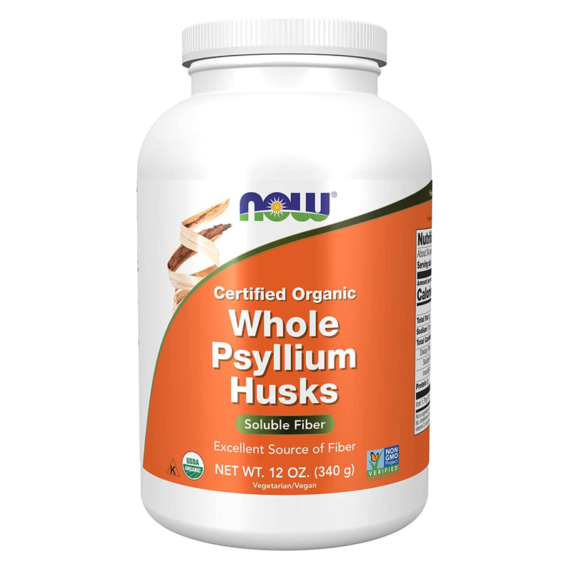 NOW Foods Whole Psyllium Husks Organic 12 oz - DailyVita