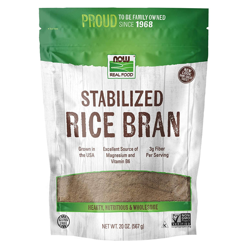 NOW Foods Rice Bran Stabilized 20 oz - DailyVita