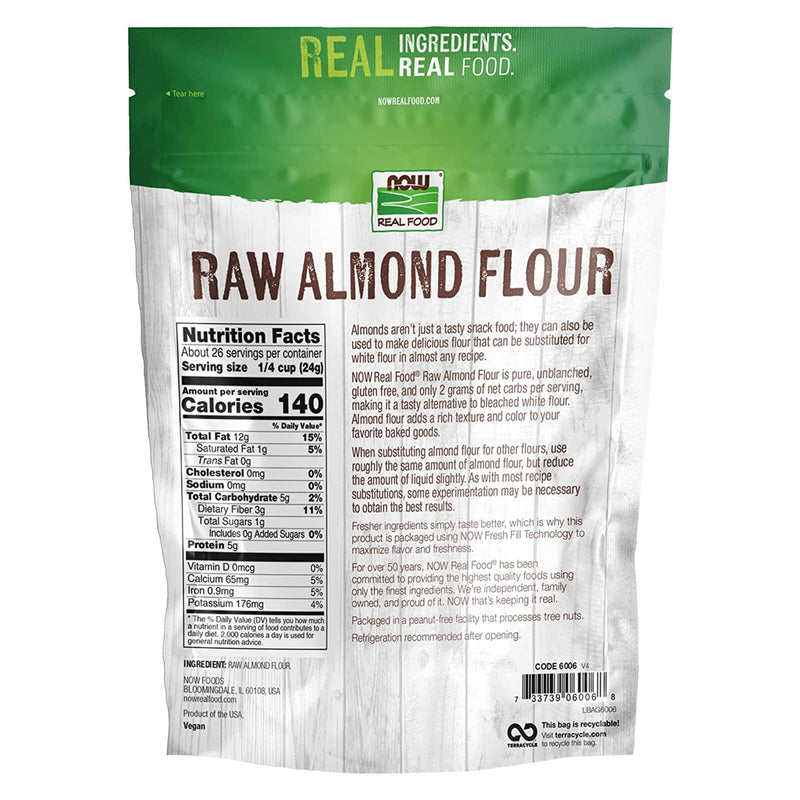 NOW Foods Almond Flour Raw 22 oz - DailyVita
