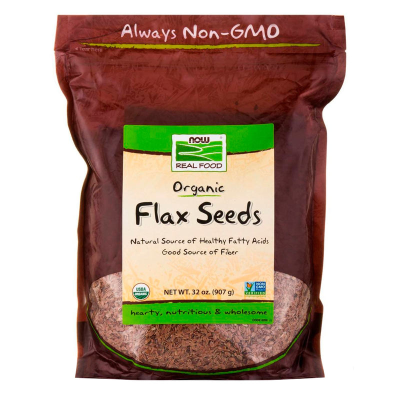 NOW Foods Flax Seeds Organic 2 lbs. - DailyVita