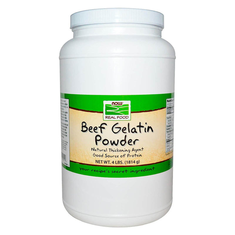 NOW Foods Beef Gelatin Powder 4 lbs. - DailyVita