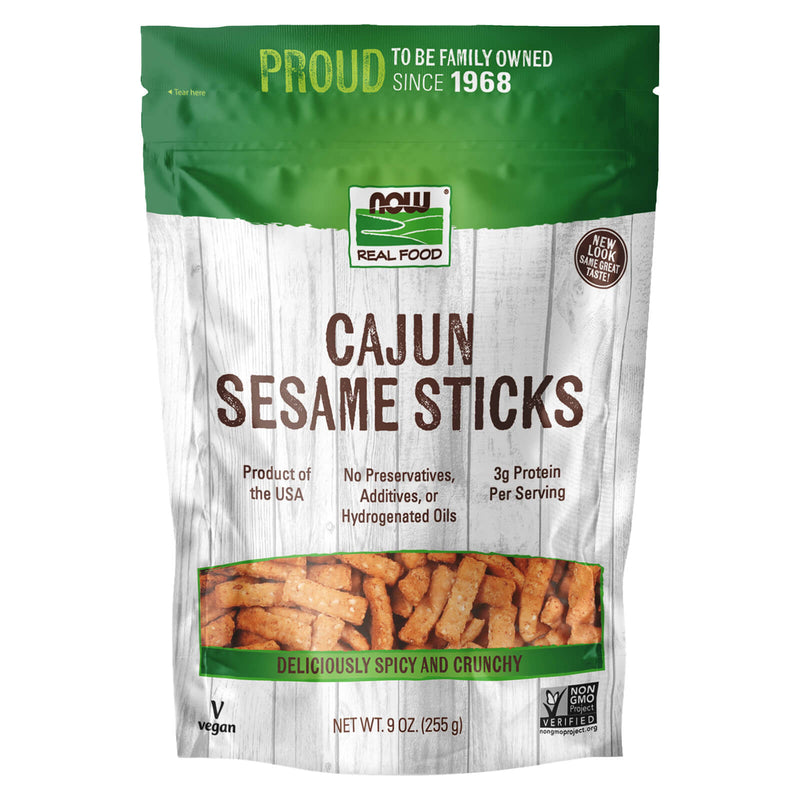 NOW Foods Cajun Sesame Sticks 9 oz - DailyVita
