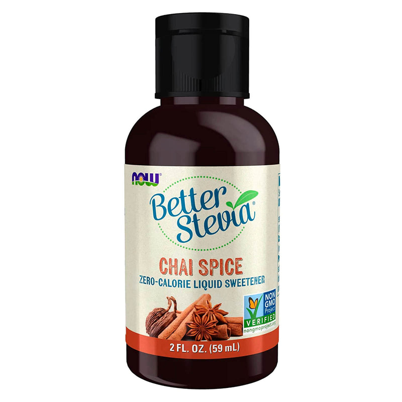 NOW Foods BetterStevia Liquid Chai Spice 2 fl oz - DailyVita