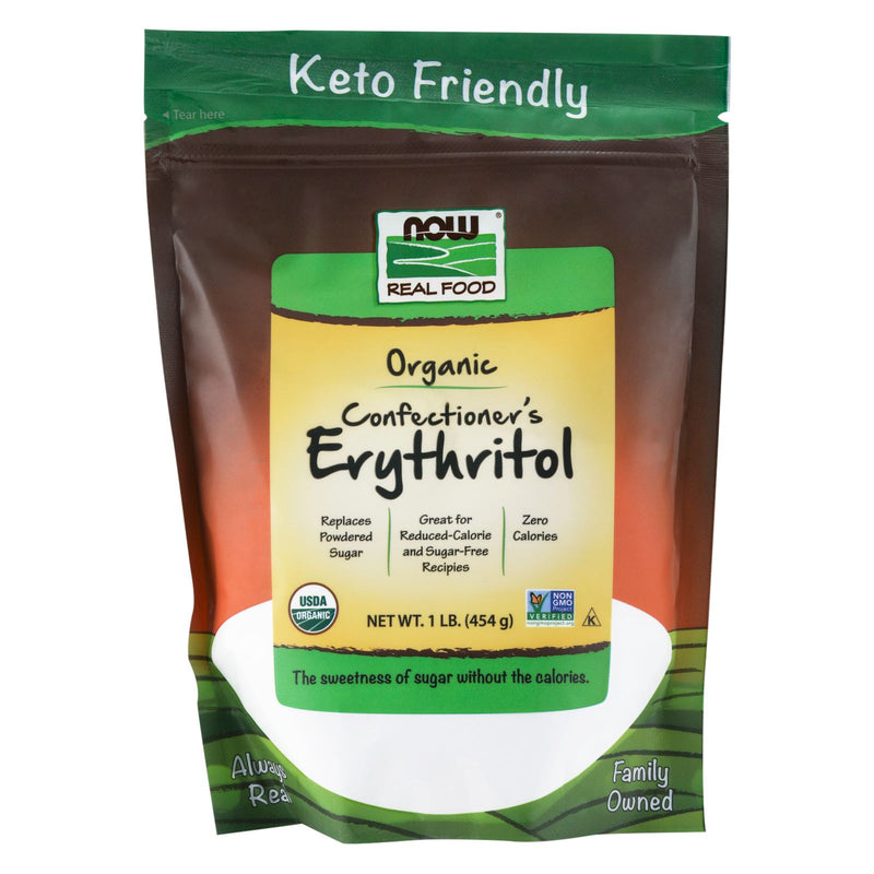 NOW Foods Confectioner's Erythritol Organic Powder 1 lb - DailyVita
