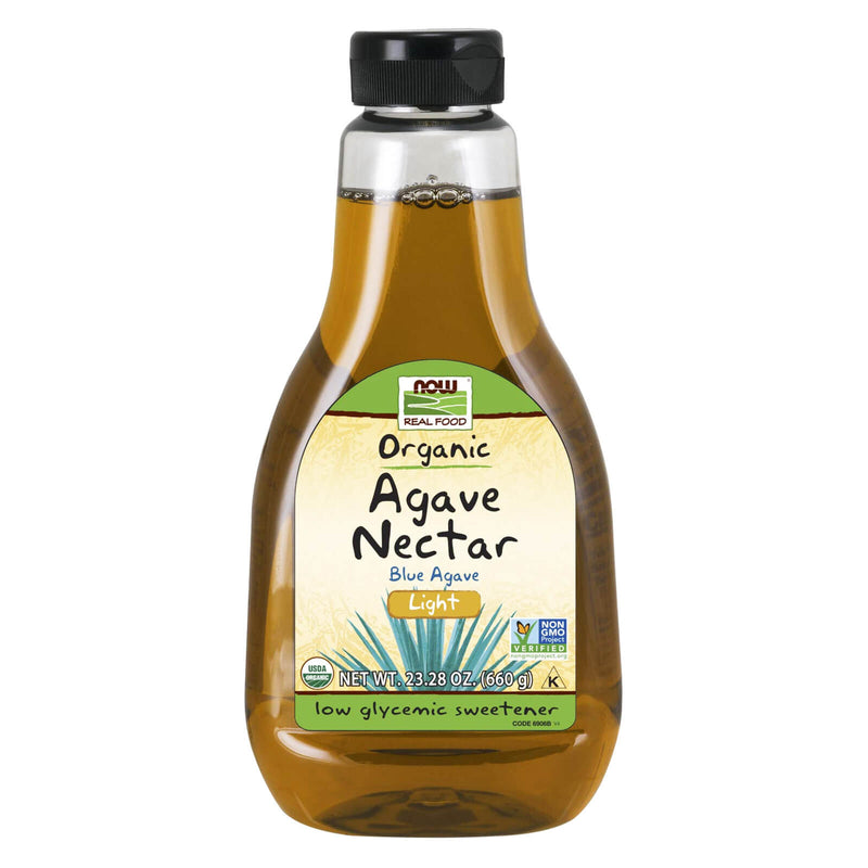 NOW Foods Agave Nectar Light & Organic 23.28 oz - DailyVita