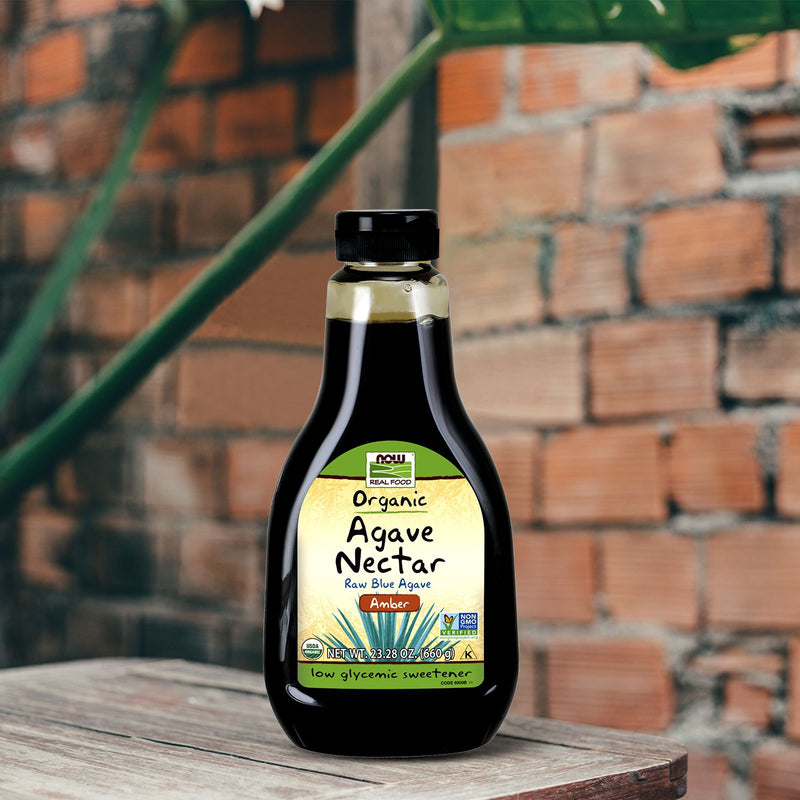 NOW Foods Agave Nectar Amber & Organic 23.28 oz - DailyVita