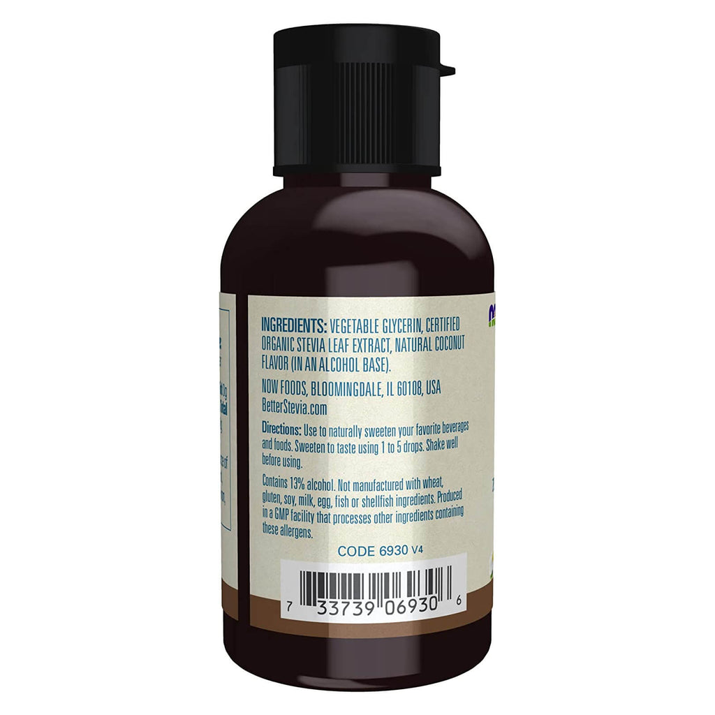 NOW Foods BetterStevia Liquid Coconut 2 fl oz - DailyVita