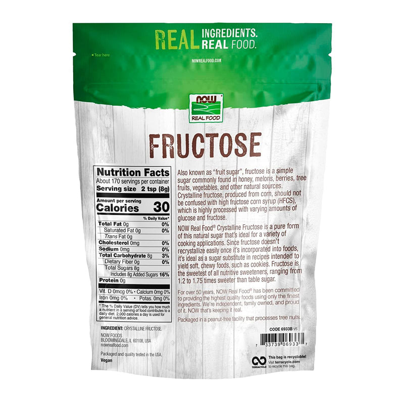 NOW Foods Fructose 3 lbs. - DailyVita