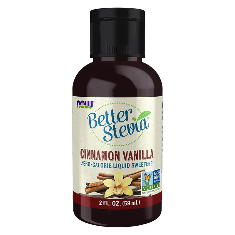 NOW Foods BetterStevia Cinnamon Vanilla 2 fl oz - DailyVita