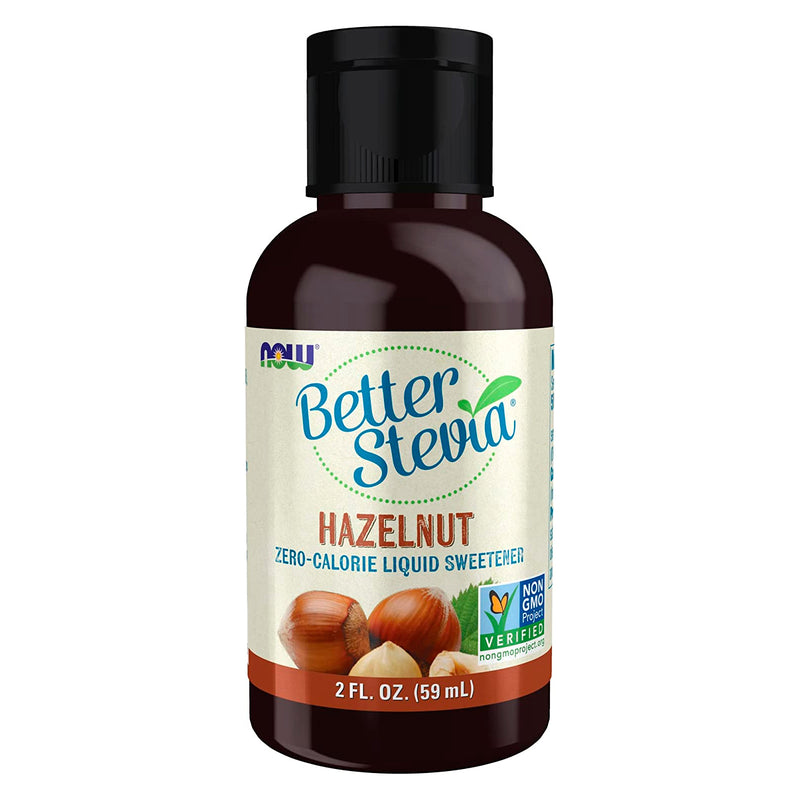NOW Foods BetterStevia Liquid Hazelnut 2 fl oz - DailyVita