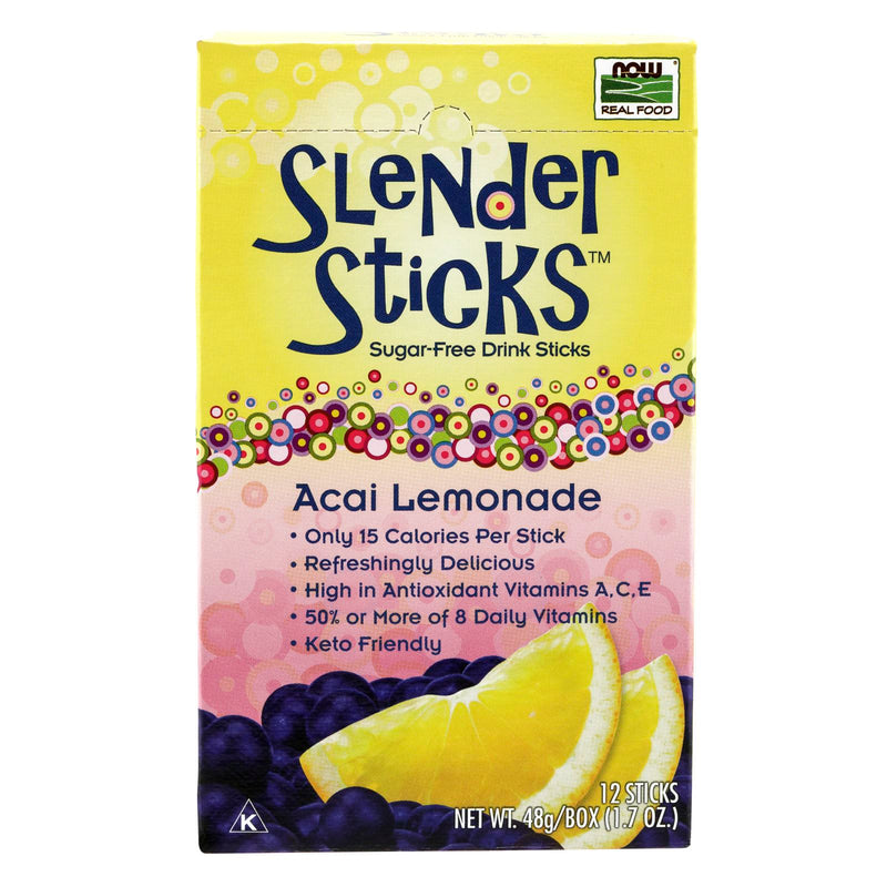 NOW Foods Acai Lemonade Slender Sticks 12/Box - DailyVita