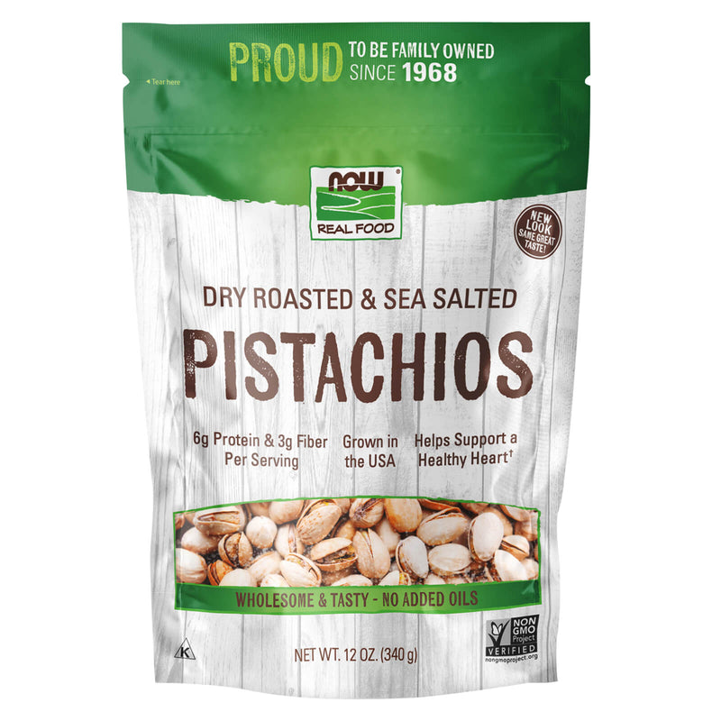 NOW Foods Pistachios Roasted & Salted 12oz. - DailyVita