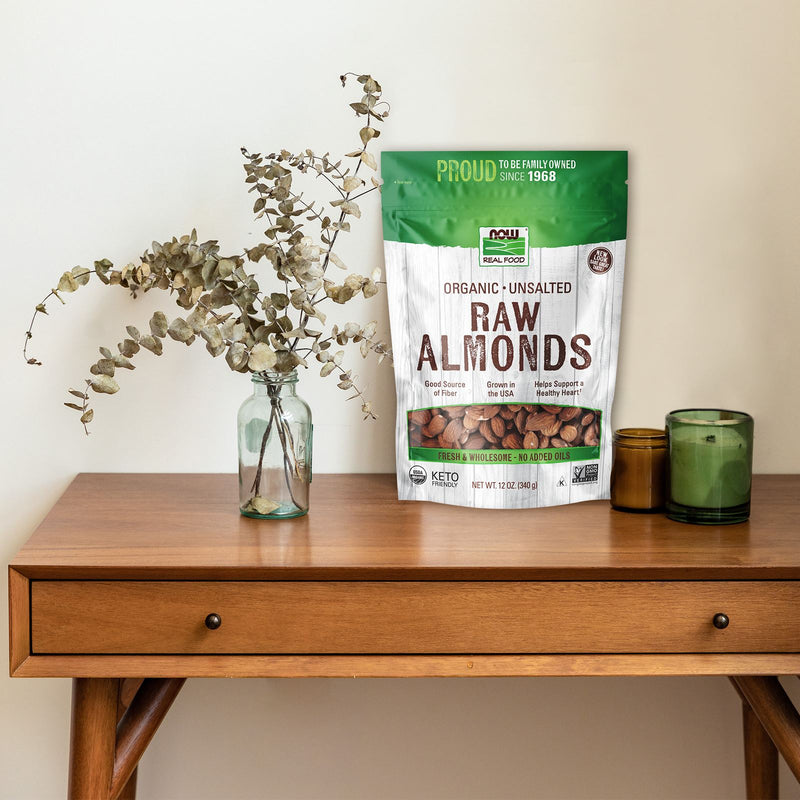 NOW Foods Almonds Organic Raw & Unsalted - DailyVita