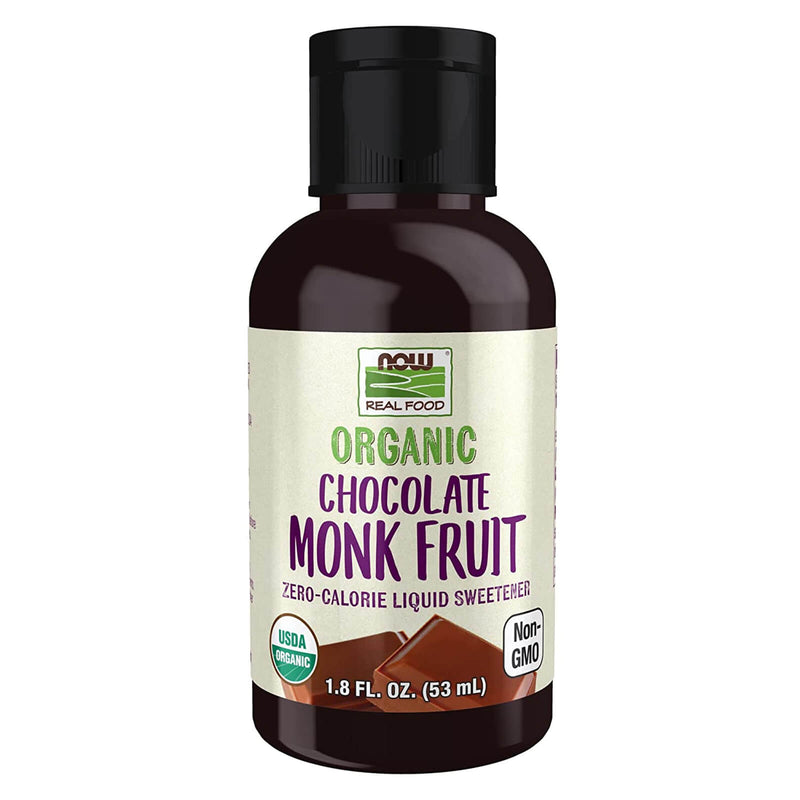 NOW Foods Monk Fruit Chocolate Liquid Organic 1.8 fl oz - DailyVita