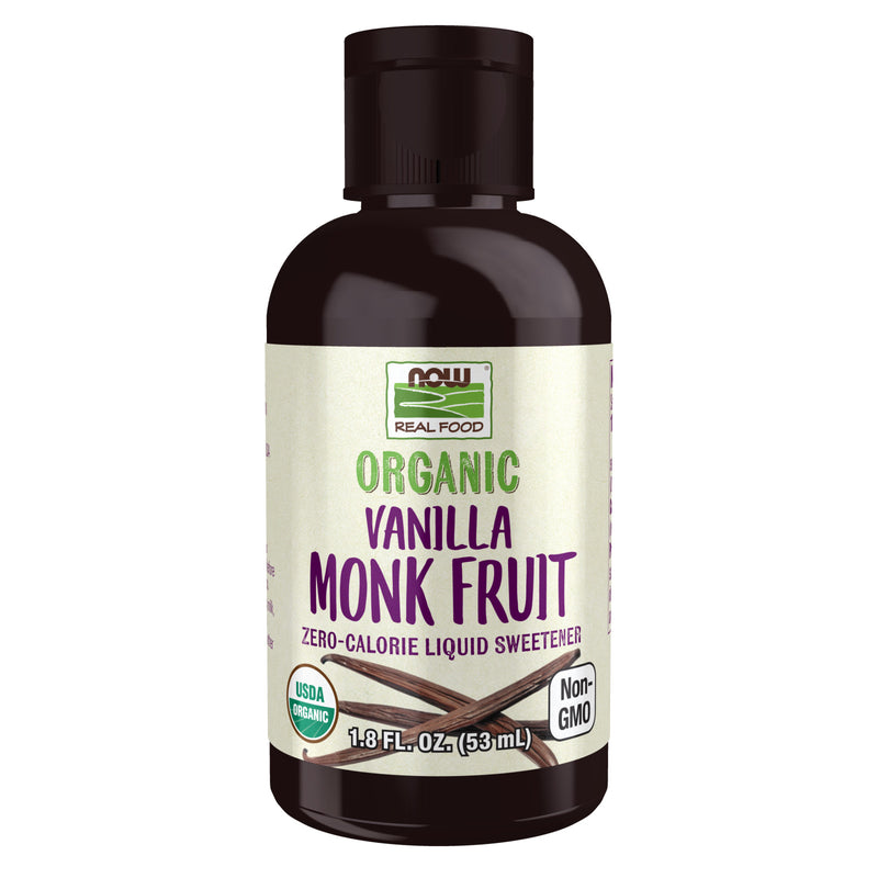 NOW Foods Monk Fruit Vanilla Liquid Organic 1.8 fl oz - DailyVita