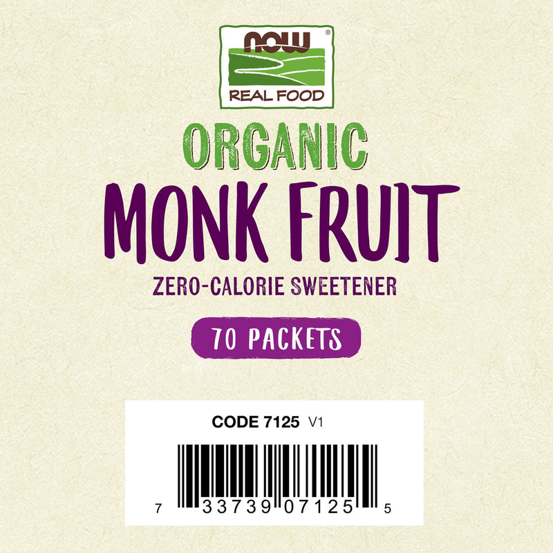 NOW Foods Monk Fruit Organic 70 Packets - DailyVita