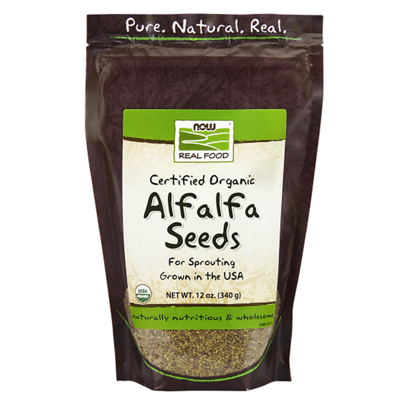 NOW Foods Alfalfa Seeds Organic 12 oz - DailyVita