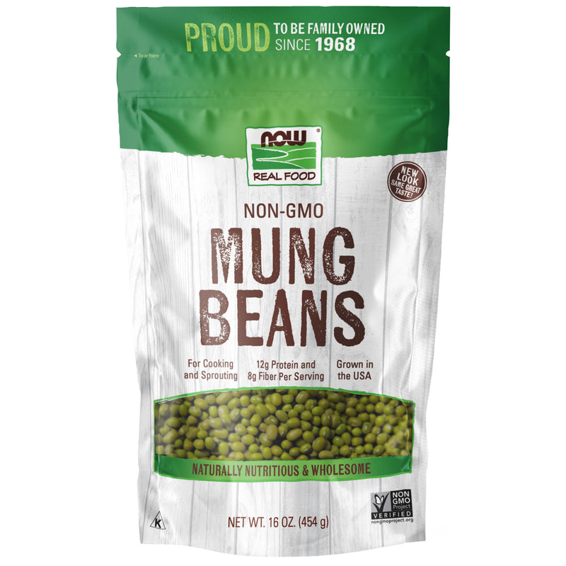 NOW Foods Mung Beans 1lb Clearance Sealed New Best By 12/2023 20% Off - DailyVita
