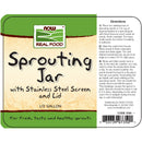 NOW Foods Sprouting Jar 1/2 Gallon - DailyVita