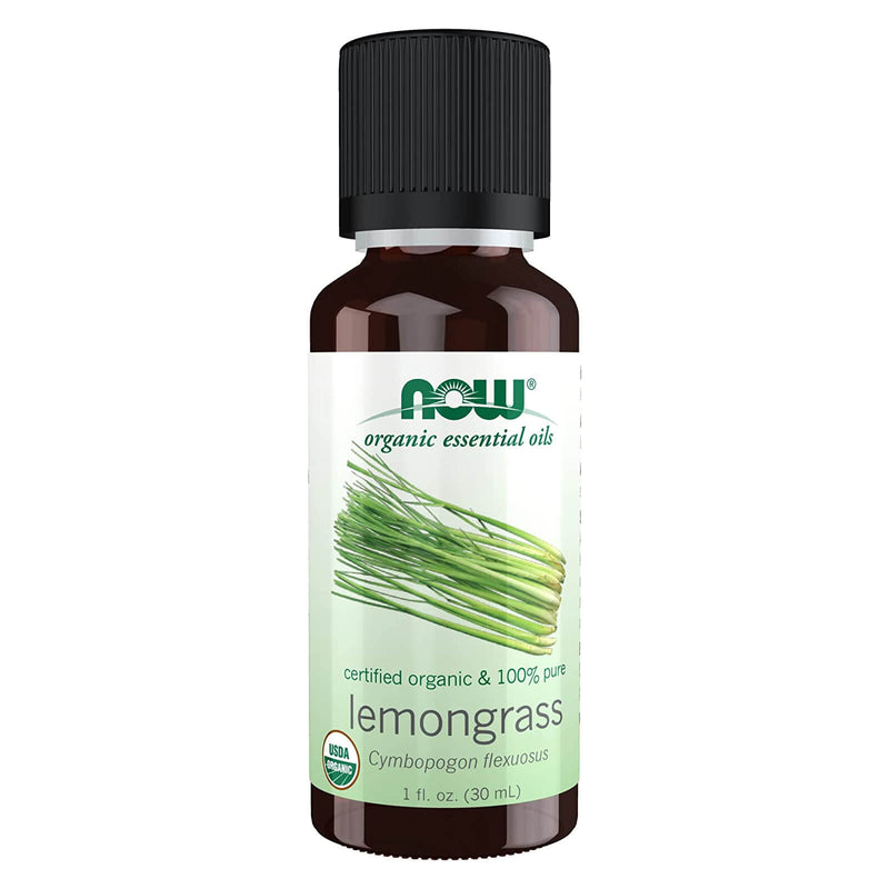 NOW Foods Lemongrass Oil Organic 1 fl oz - DailyVita