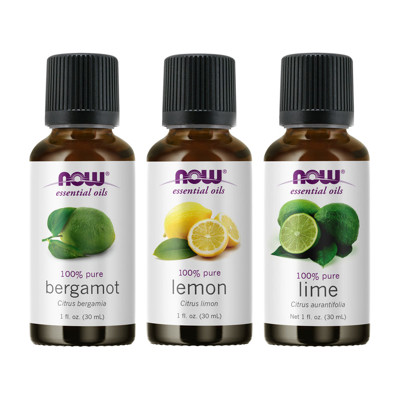 NOW Foods Essential Oil Bundle: Fulfill & Uplift (Bergamot Lemon Lime) - DailyVita