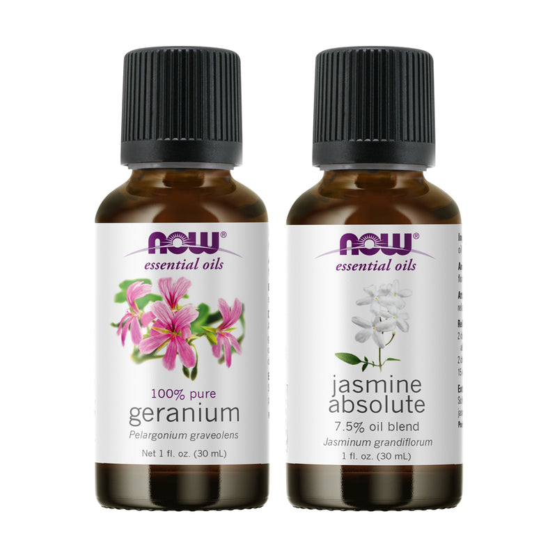 NOW Foods Essential Oil Bundle: Handpicked Passion (Geranium Jasmine) - DailyVita