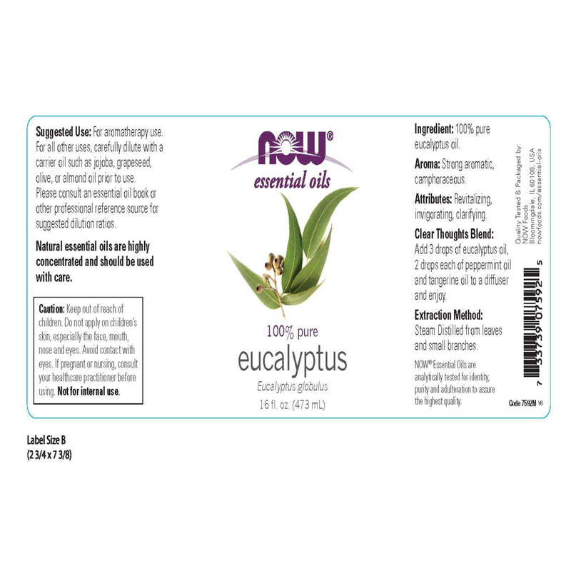 NOW Foods Eucalyptus Globulus Oil 16 fl oz - DailyVita