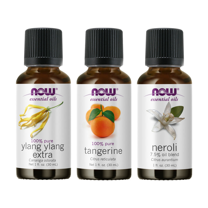 NOW Foods Essential Oil Bundle: Express & Uplift (Ylang Ylang Tangerine Neroli) - DailyVita
