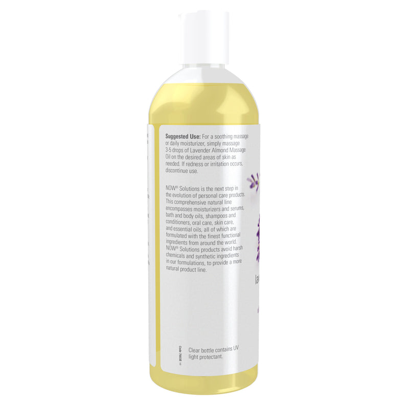 NOW Foods Lavender Almond Massage Oil 16 fl oz - DailyVita
