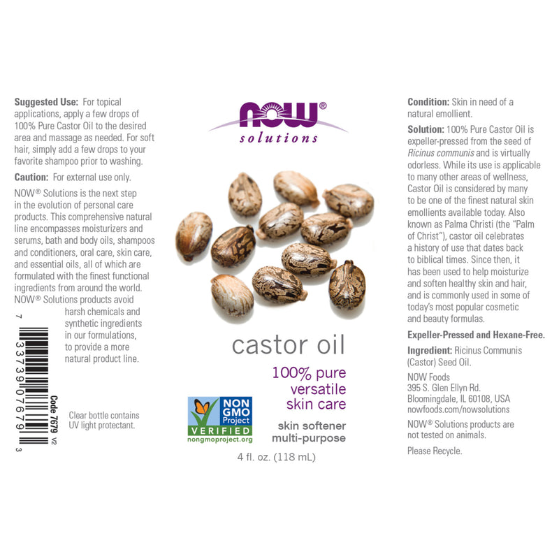 NOW Foods Castor Oil 4 fl oz - DailyVita