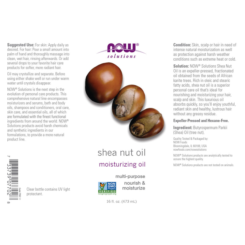 NOW Foods Shea Nut Oil 16 fl oz - DailyVita