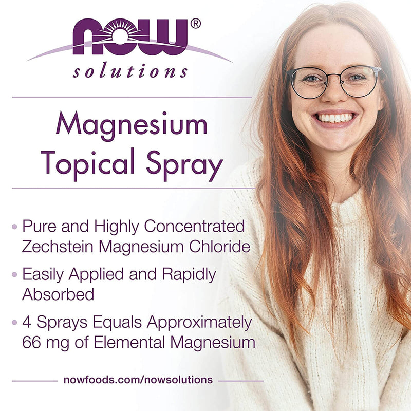 NOW Foods Magnesium Topical Spray 8 fl oz - DailyVita